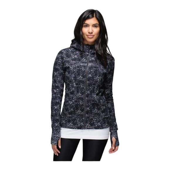 Lululemon size 4 scuba hoodie II zip up jacket rocky road sand dune toothpaste - Picture 12 of 13